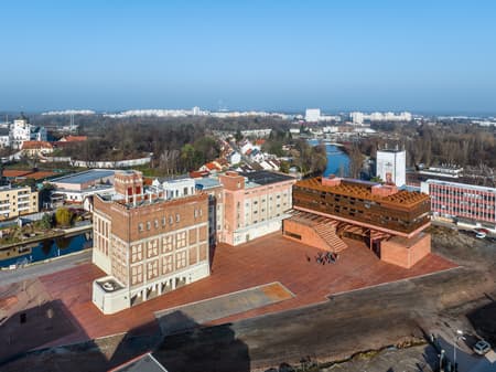 GAMPA and Sféra with Public Spaces of Automatic Mills in Pardubice